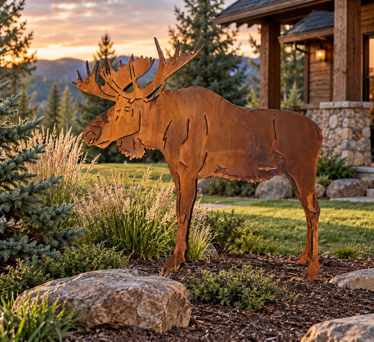 Moose Metal Outdoor Art