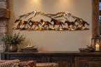 Horse Mountain Metal Wall Art