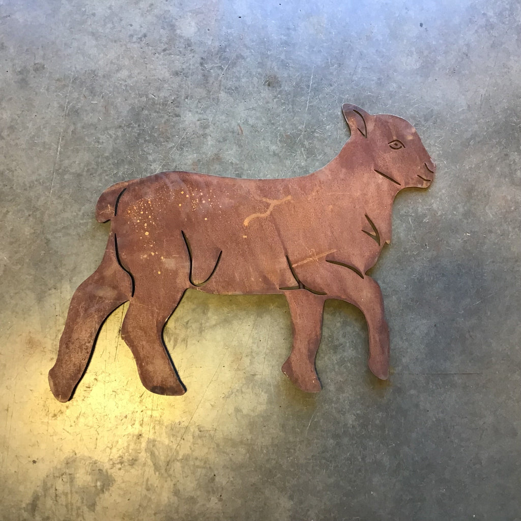 Lamb Metal Outdoor Art
