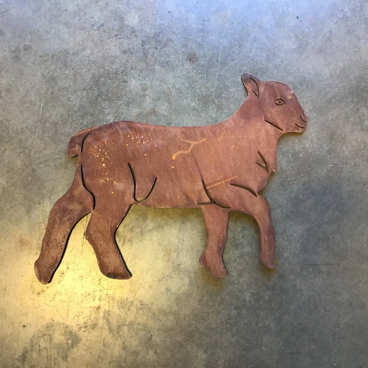 Lamb Metal Outdoor Art