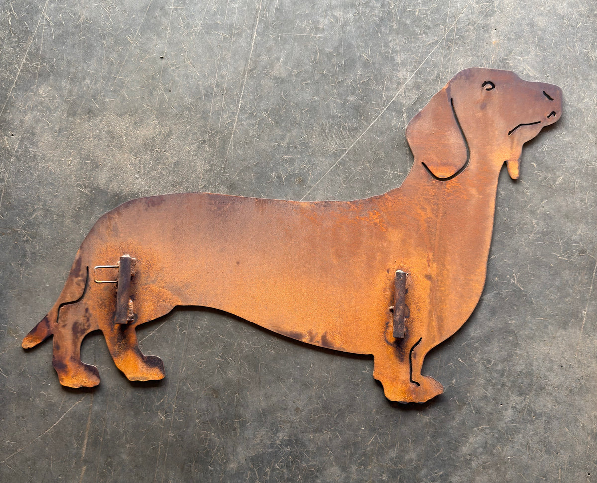 Dachshund Metal Outdoor Art