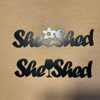 She Shed Metal Wall Art