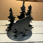 Bigfoot and Trees Metal Table Lamp
