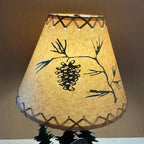Bigfoot and Trees Metal Table Lamp