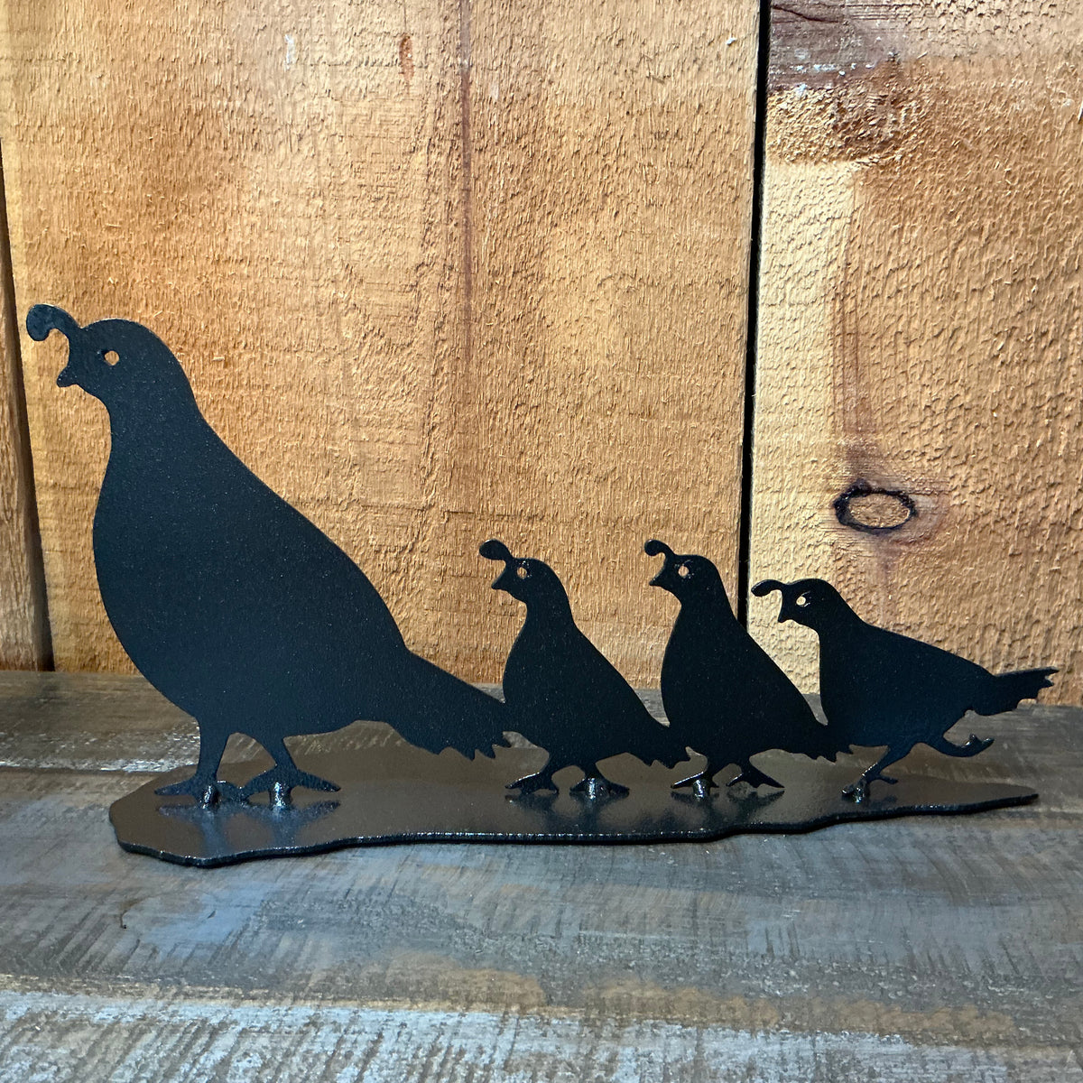 Quail Family 3D Art