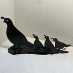 Quail Family 3D Art