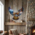 American Eagle Mountain Metal Wall Art