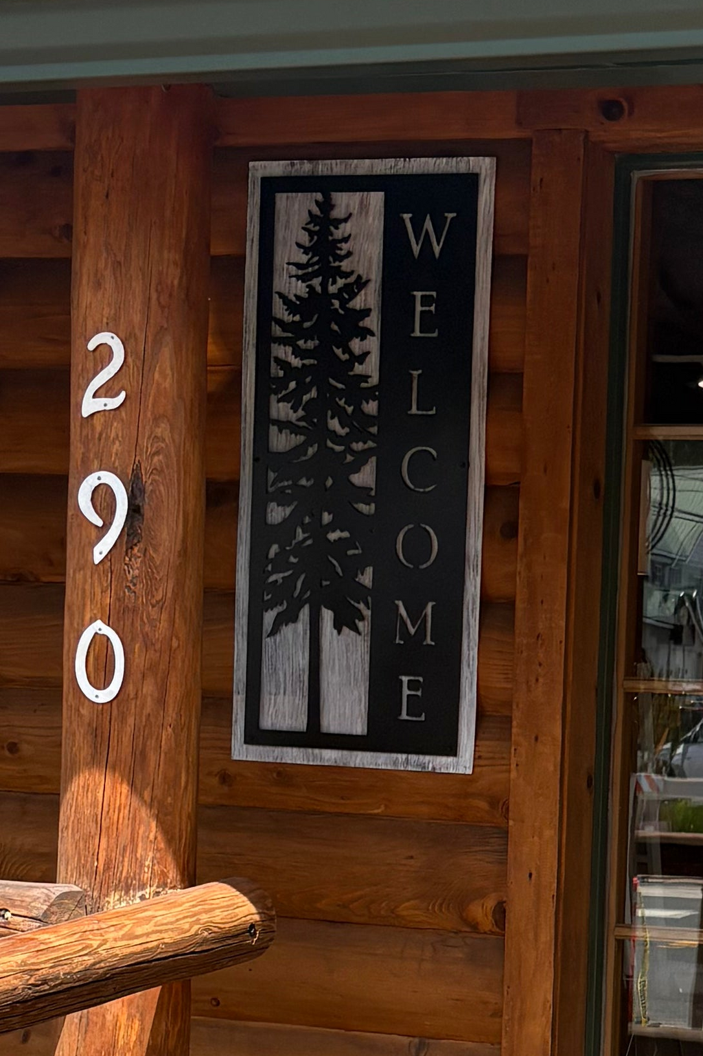 Tree Welcome Metal Wall Art