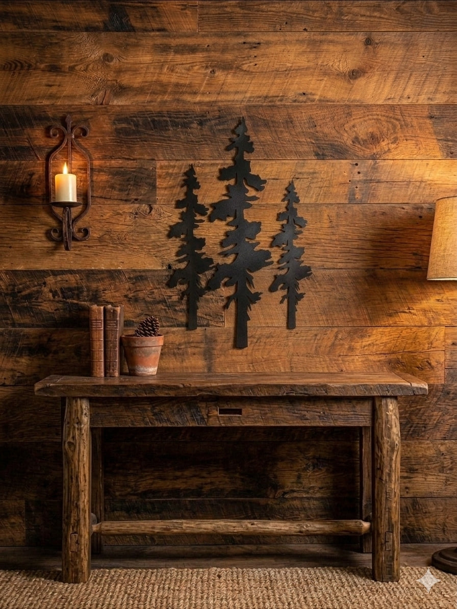 Pine Tree Metal Wall Art