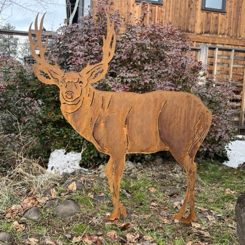 Woodland Deer Metal Outdoor Art