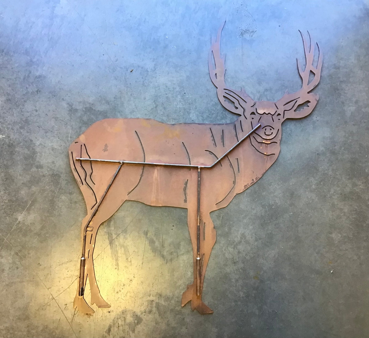 Woodland Deer Metal Outdoor Art
