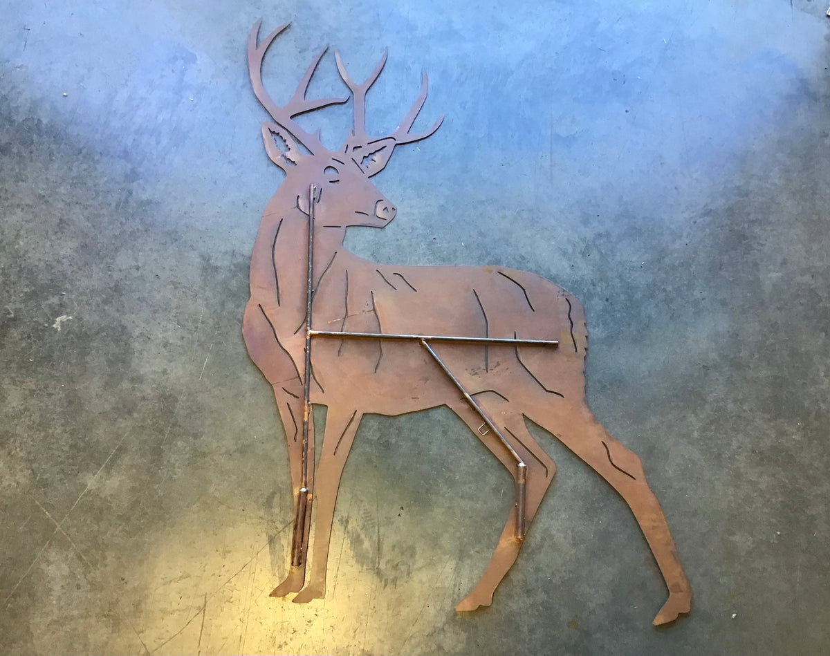 Mountain Buck Metal Outdoor Art