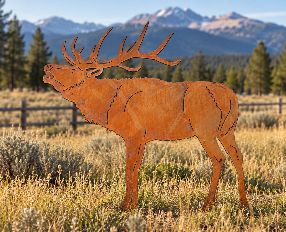 Elk Metal Outdoor Art